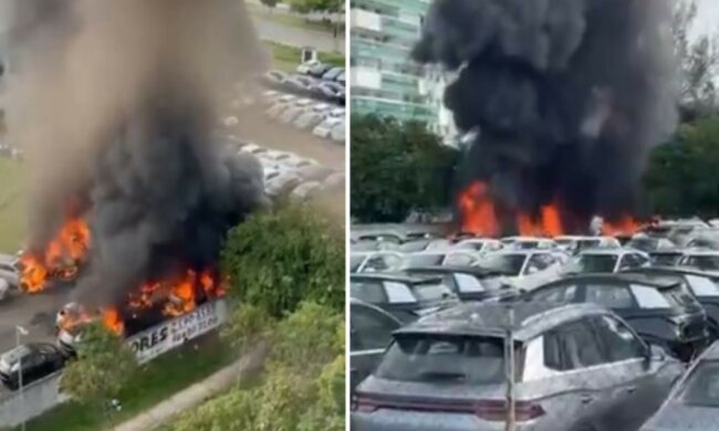 Dwa helikoptery zderzyły się w powietrzu nad miastem. Chwilę później runęły na ziemię. Są ofiary