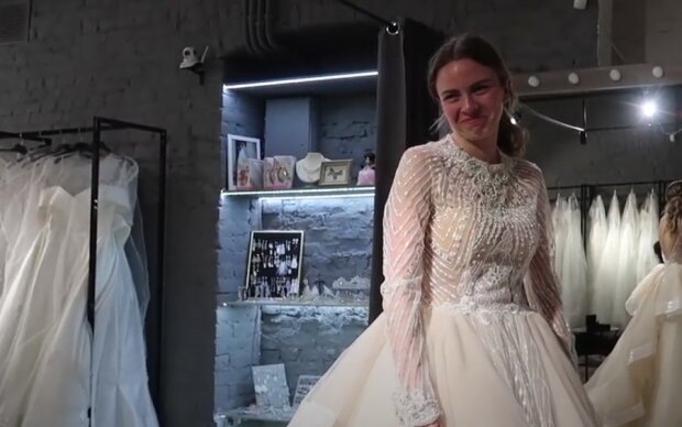 suknia ślubna, screen Youtube