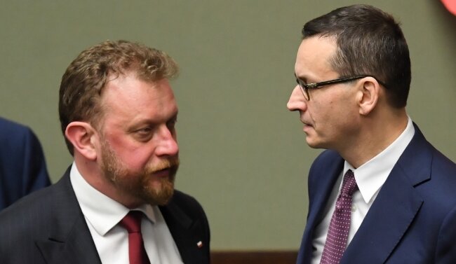 Mateusz Morawiecki i Łukasz Szumowski. Źródło: newsweek.pl