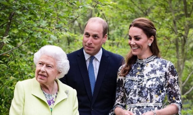 Książę William, księżna Kate, królowa Elżbieta. Źródło: Instagram