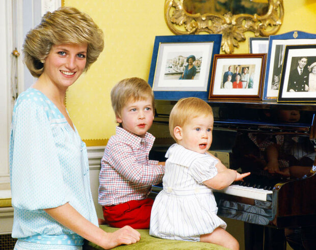 Księżna Diana z synami