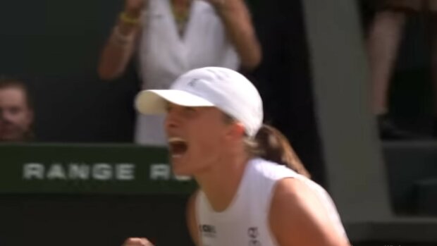 Iga Świątek, screen Youtube @Wimbledon