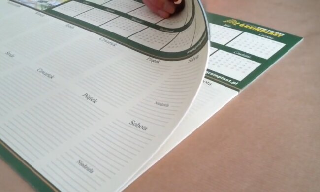 Kalendarz/ YouTube @WAX GRAF Drukarnia