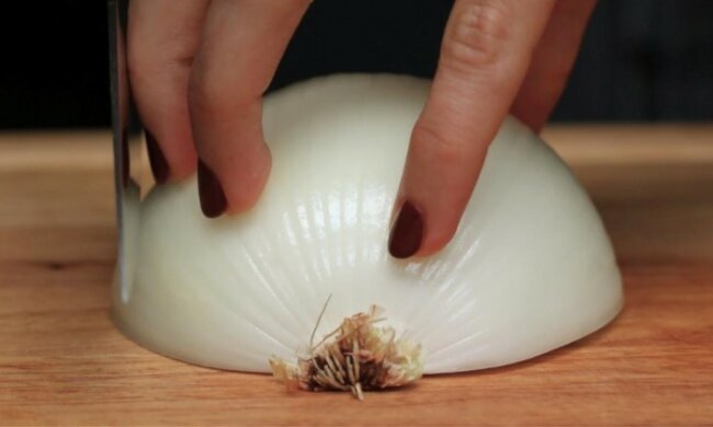 szybkie posiekanie cebuli, screen Google