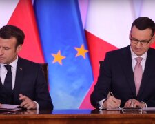 Emmanuel Macron, Mateusz Morawiecki/YouTube @KPRM