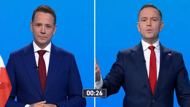 Trzaskowski i Nawrocki, screen Youtube @tvpinfo