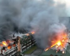 pożar w Ząbkach, screeen Youtube @WawaHotNews24