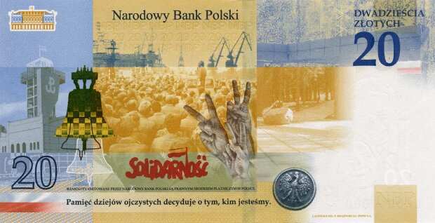 Banknot z Lechem Kaczyńskim rewers/nbp.pl