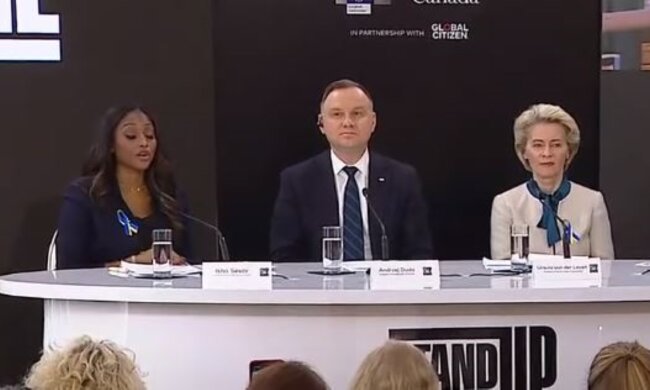 Andrzej Duda, Urusula von der Leyen. Źródło: YT