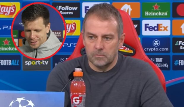 Wojciech Szczęsny/YouTube @CANAL+ SPORT// Hansie Flick/YouTube @Mundo Deportivo