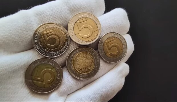 Współczesne monety z destruktami/YouTube @Zakapior PRL