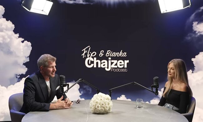 Filip Chajzer i Bianka, screen Youtube @filipchajzerpodcast