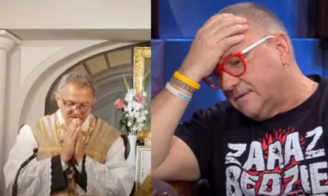 ks. Michał Woźnicki/YouTube @Katakumby baranowo // Jerzy Owsiak/YouTube @tvnpl
