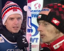 Halvor Egner Granerud, Dawid Kubacki/YouTube @Eurosport Polska