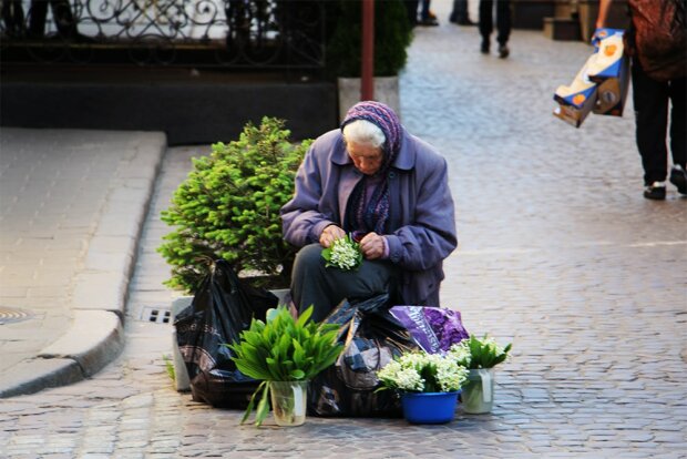 Mężczyzna zwrócił uwagę na staruszkę sprzedającą kwiaty, źródło: Aledetale.pl