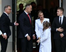 Agata Duda, Andrzej Duda, Karol Nawrocki, Marta Nawrocka i dzieci, screen Youtube @plotki_24h