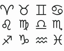 znaki zodiaku @AI