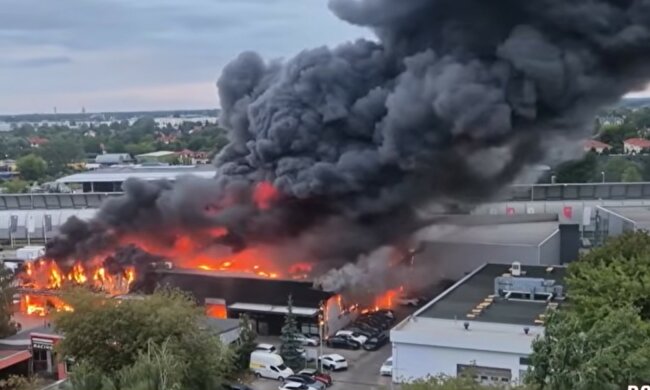 pożar Warszawa, screen Youtube @TVN24