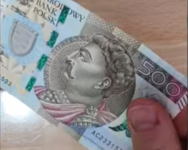 Banknot 500 zł/ YouTube @Piotr Kowalski