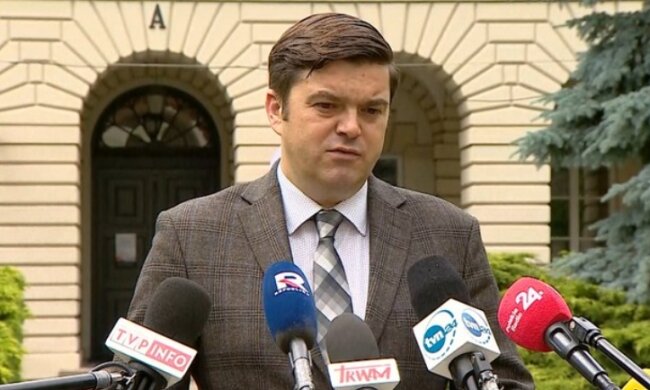 Wojciech Andrusiewicz, rzecznik Ministerstwa Zdrowia. Źródło: polsatnews.pl