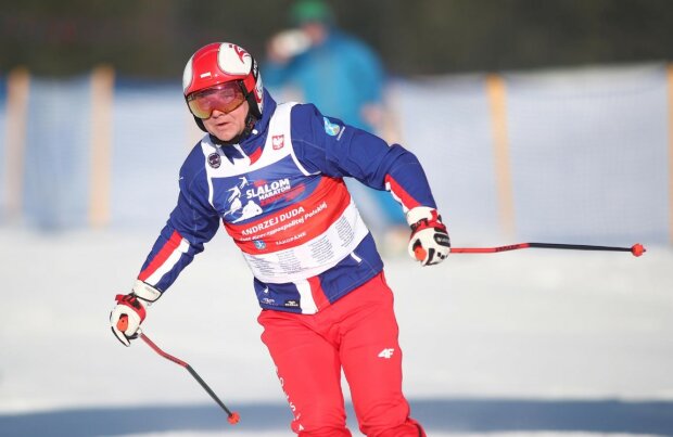 Andrzej Duda przyłapany na nartach. Prezydent sprawdzał, w jakiej jest formie
