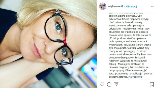 Otylia Jędrzejczak/Instagram