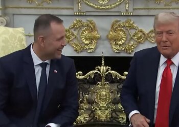 Donald Trump i Karol Nawrocki, screen Youtube @wp-pl