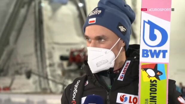Piotr Żyła. Źródło: Youtube Eurosport Polska