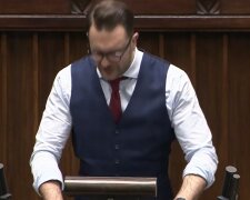 Łukasz Mejza, screen Youtube @videoparlamentpl