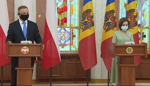 Prezydent Andrzej Duda i prezydent Maia Sandu/YouTube @Prezydent.pl