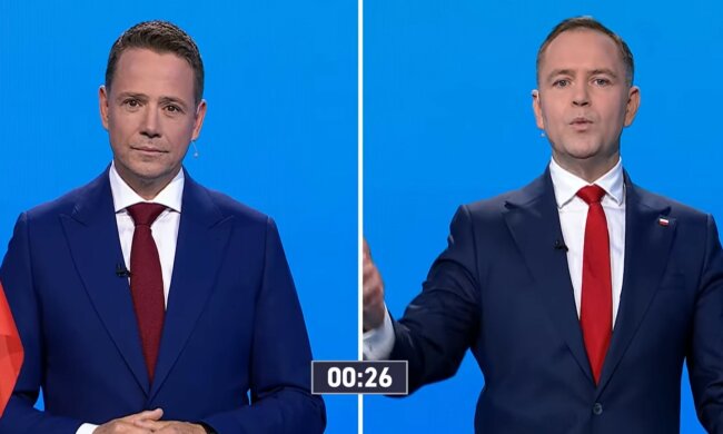 Trzaskowski i Nawrocki, screen Youtube @tvpinfo