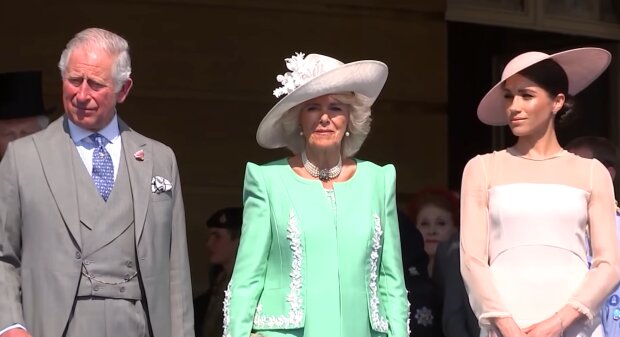 Książę Karol, Camilla, Meghan Markle. Źródło: Youtube The Royal Family Channel