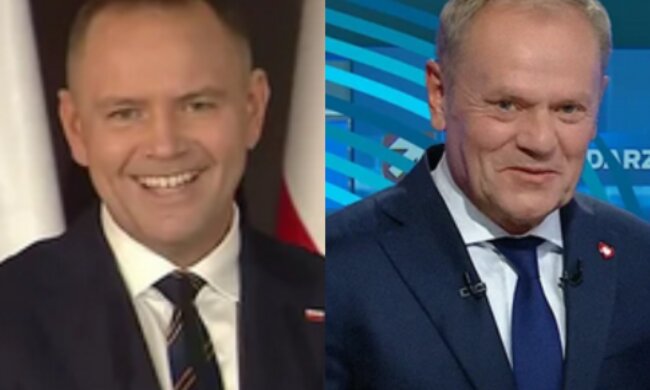 Karol Nawrocki, Donald Tusk/YouTube