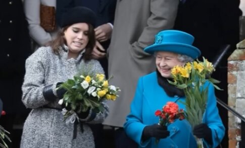 Księżniczka Eugenia i królowa Elżbieta. Źródło: Youtube