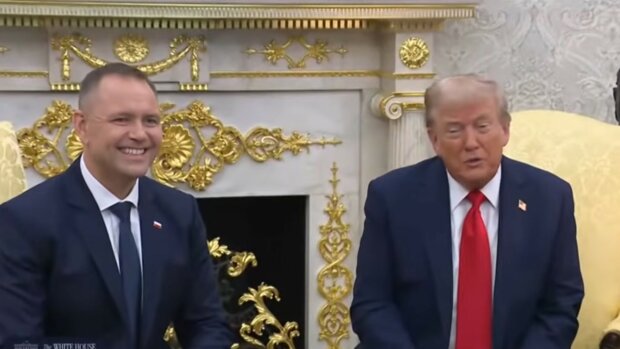 Donald Trump i Karol Nawrocki, screen Youtube @wp-pl