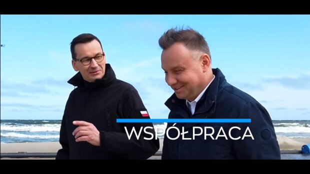 Andrzej Duda i Mateusz Morawiecki. Źródło: Youtube Andrzej Duda