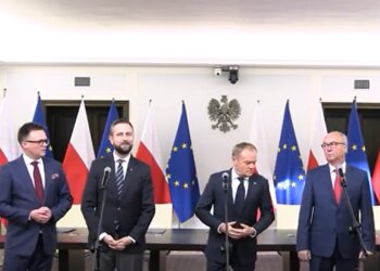 Liderzy koalicji rządzącej/YouTube @Donald Tusk kanał oficjalny