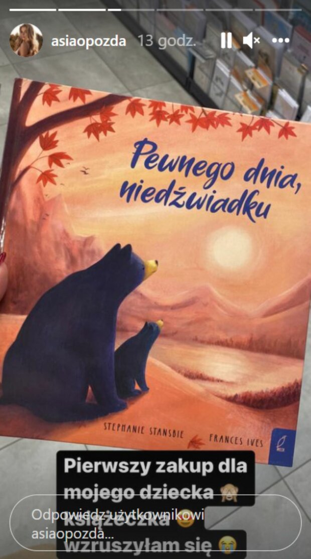 Książeczka "Pewnego dnia, niedźwiadku"/Instagram @Joanna Opozda