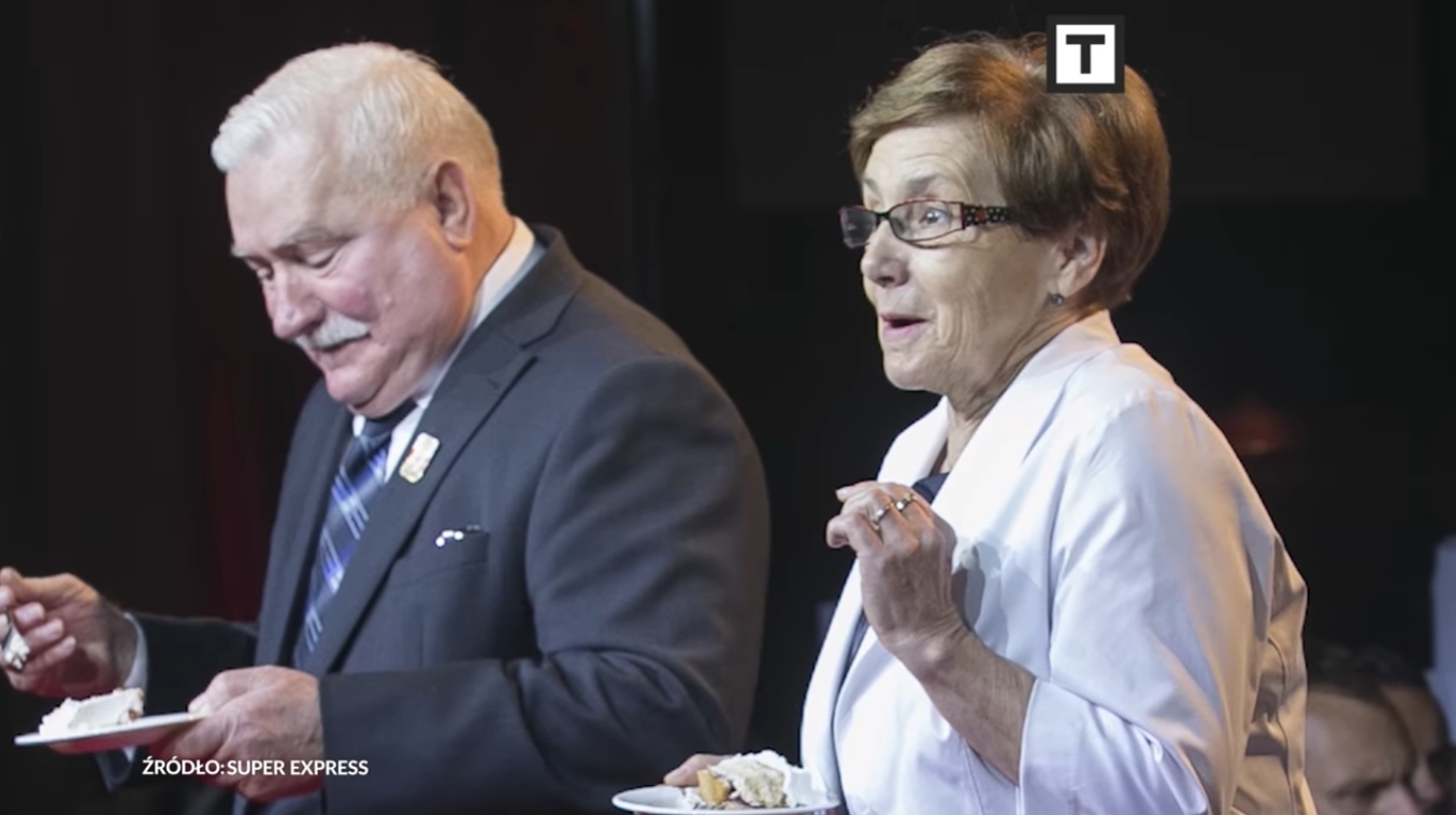 Lech Wałęsa pokazał się z żoną. Danuta Wałęsa zachwyciła elegancją