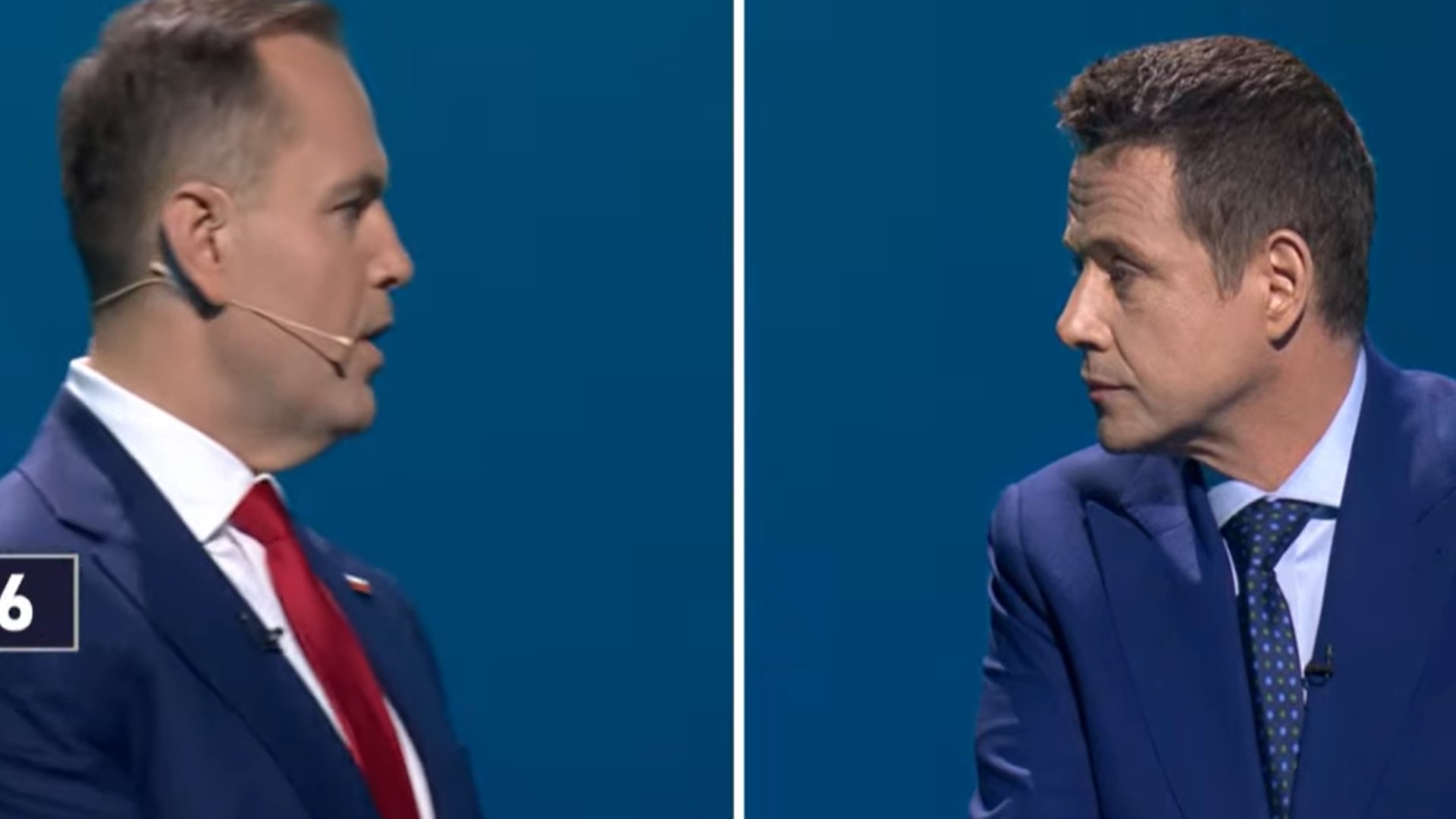 Mocne starcie Trzaskowskiego z Nawrockim podczas debaty. Padły ostre słowa