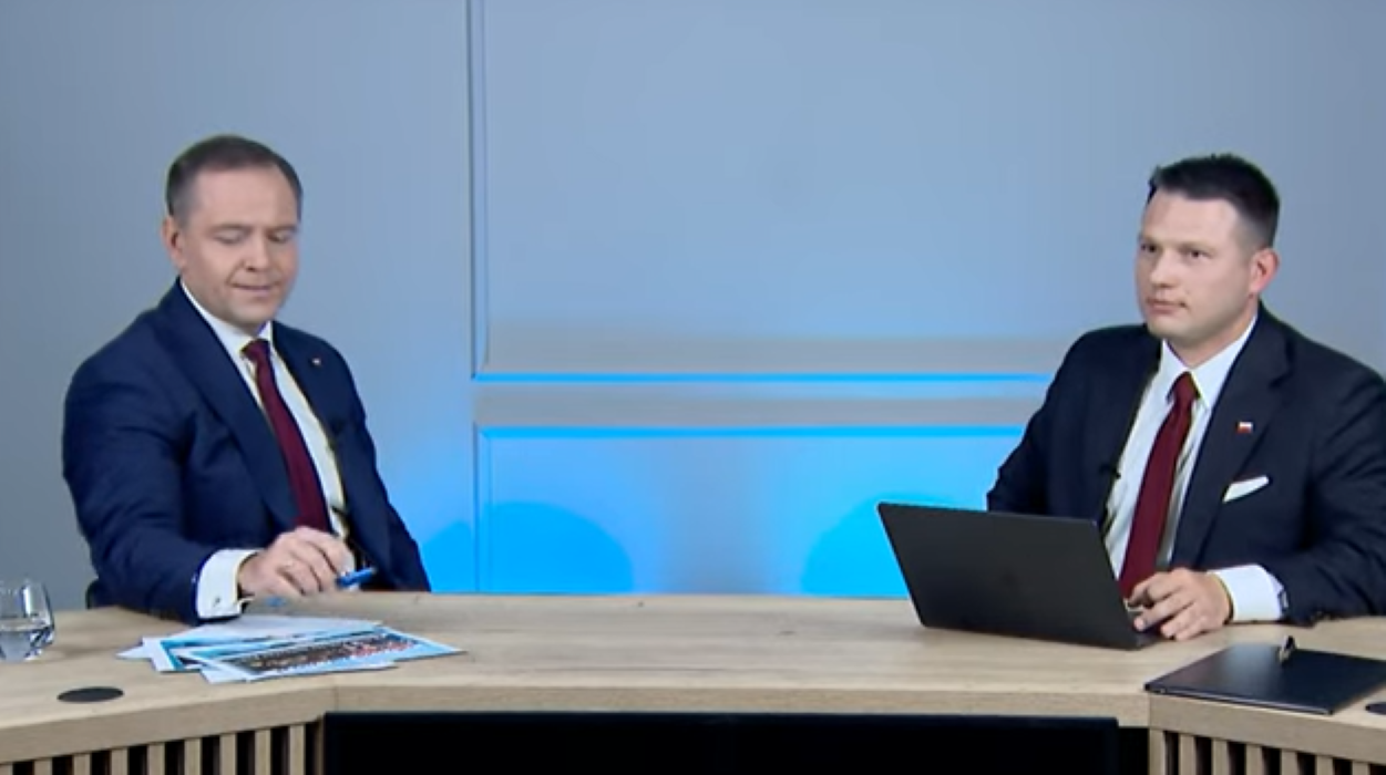 Karol Nawrocki spotkał się ze Sławomirem Mentzenem. Dziennikarze "19.30" nie zostawili na nich suchej nitki