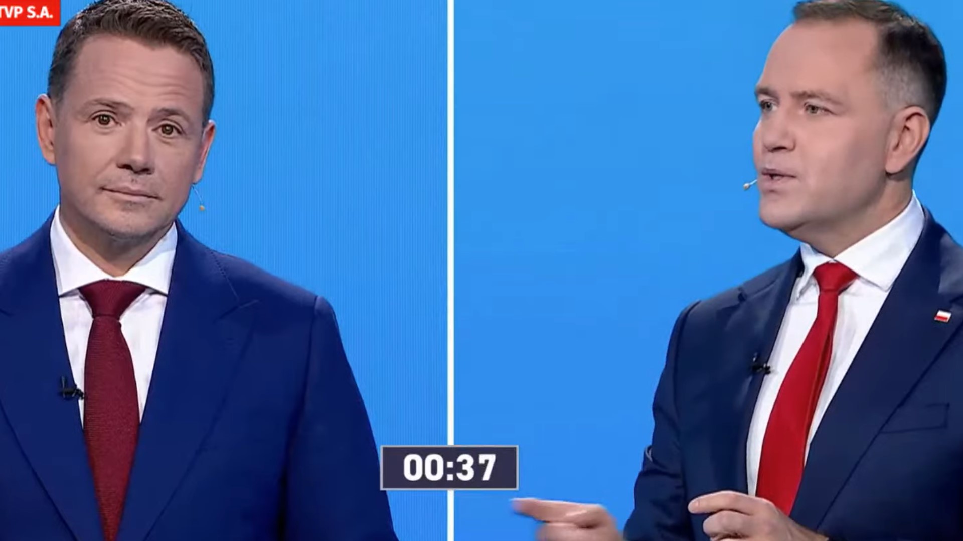 Iskrzy od pierwszych minut! Starcie Trzaskowskiego i Nawrockiego na ostre słowa