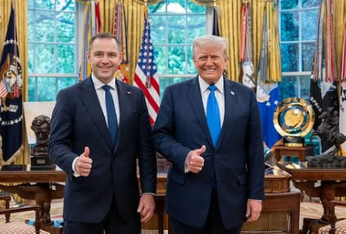 Trump i Nawrocki w zamkniętej rozmowie. Padły mocne słowa z ust polskiego prezydenta