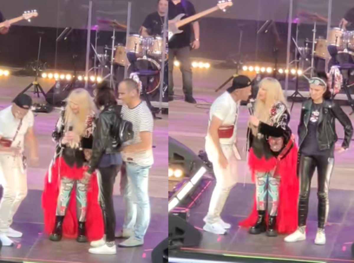 Niecodzienna sytuacja na koncercie Maryli Rodowicz. W pewnym momencie na scenę wtargnął fan artystki