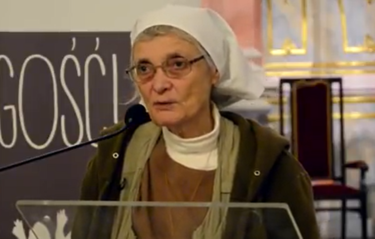 Siostra Małgorzata Chmielewska przerwała nagle rozmowę. Powód poruszył widzów