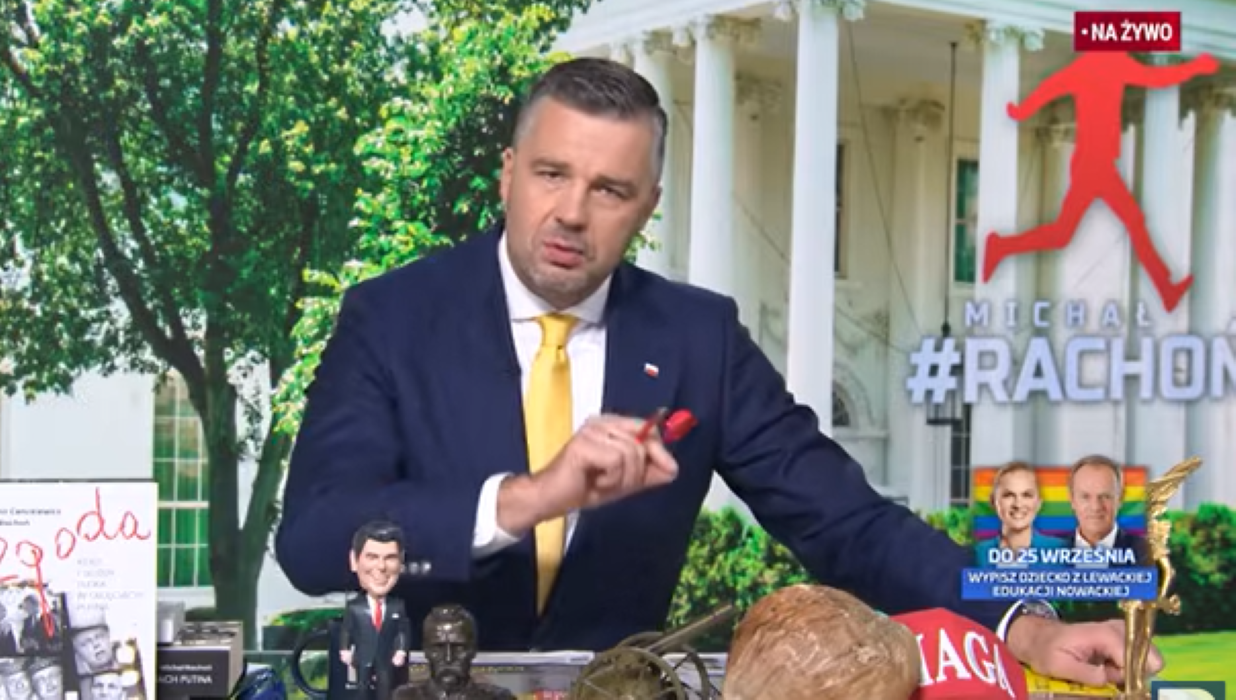 Taka grafika pojawiła się w TV Republika. Widzowie aż przecierali oczy ze zdumienia