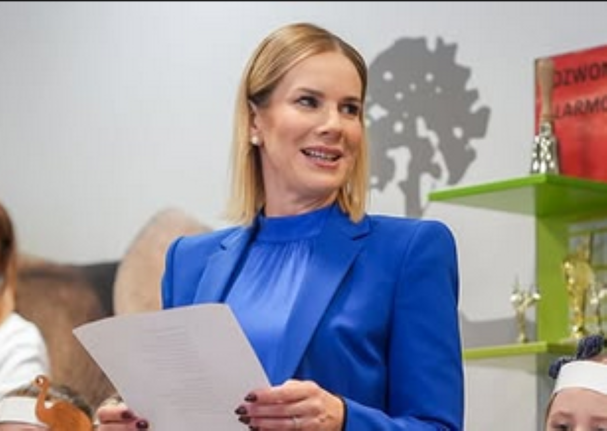 Marta Nawrocka odwiedziła jedno z przedszkoli. Tak się prezentowała