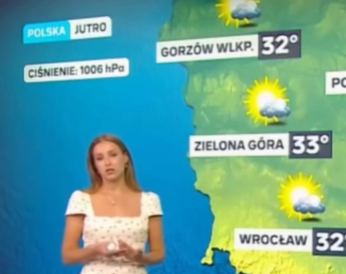 Na antenie wydarzyło się coś nieoczekiwanego. Tak zachowała się pogodynka Polsatu
